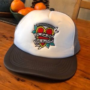 NWOT “Please Be Kind” trucker hat